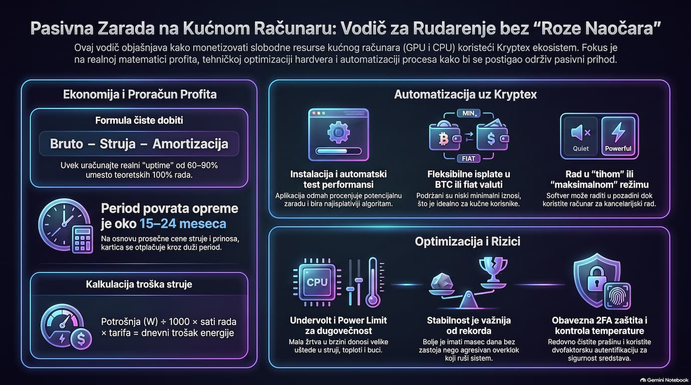 pasivna zarada rudarenjem kod kuce