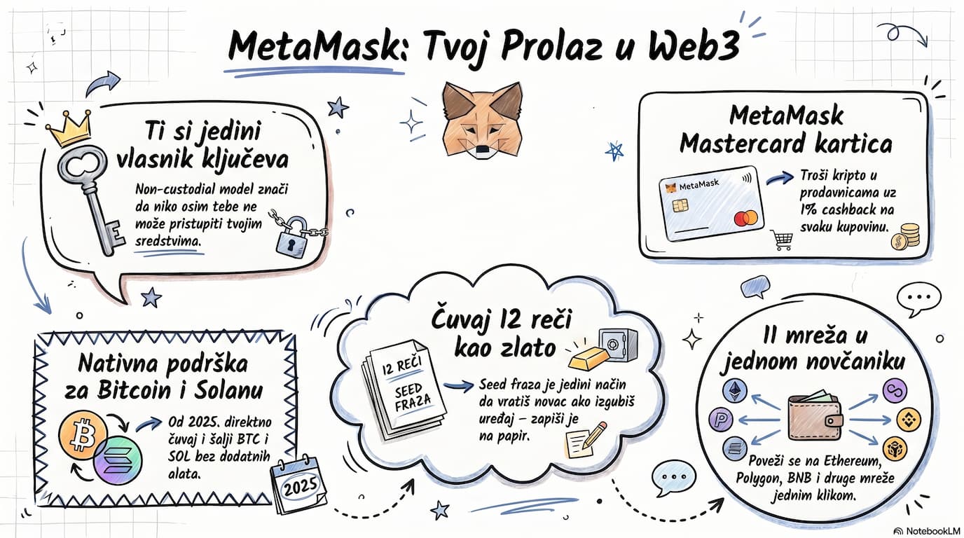 MetaMask recenzija – kompletan pregled kripto novčanika 1 Vodič za korišćenje digitalnog novčanika metamask